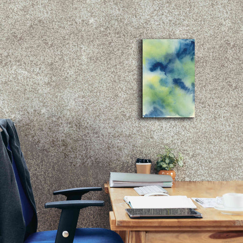 Image of 'Indigo Flow I' by Chris Paschke, Giclee Canvas Wall Art,12 x 18