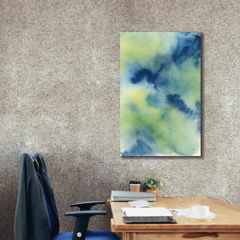 Image of 'Indigo Flow I' by Chris Paschke, Giclee Canvas Wall Art,26 x 40