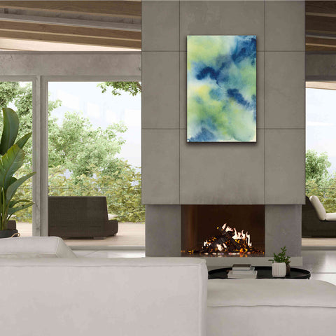 Image of 'Indigo Flow I' by Chris Paschke, Giclee Canvas Wall Art,26 x 40