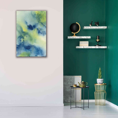 Image of 'Indigo Flow II' by Chris Paschke, Giclee Canvas Wall Art,26 x 40