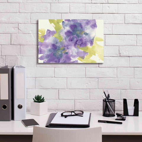 Image of 'VIolet And Gray I' by Chris Paschke, Giclee Canvas Wall Art,18 x 12