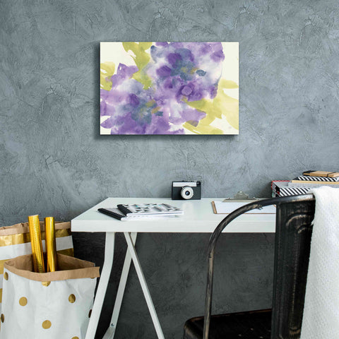 Image of 'VIolet And Gray I' by Chris Paschke, Giclee Canvas Wall Art,18 x 12