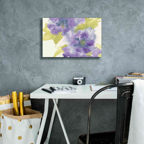 Image of 'VIolet And Gray II' by Chris Paschke, Giclee Canvas Wall Art,18 x 12