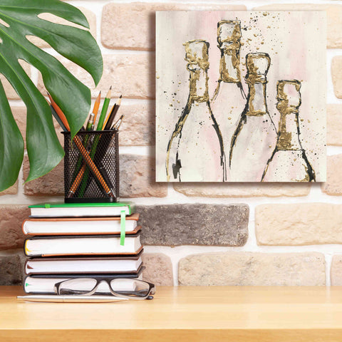 Image of 'Champagne Is Grand II' by Chris Paschke, Giclee Canvas Wall Art,12 x 12