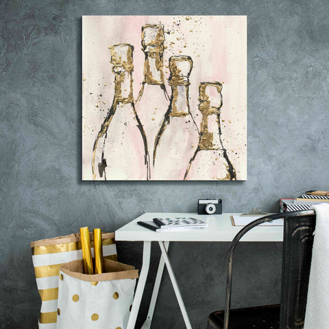 Image of 'Champagne Is Grand II' by Chris Paschke, Giclee Canvas Wall Art,26 x 26