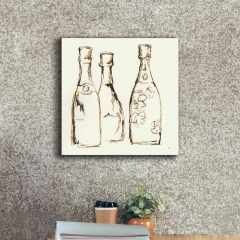 Image of 'Champagne Is Grand IV' by Chris Paschke, Giclee Canvas Wall Art,18 x 18