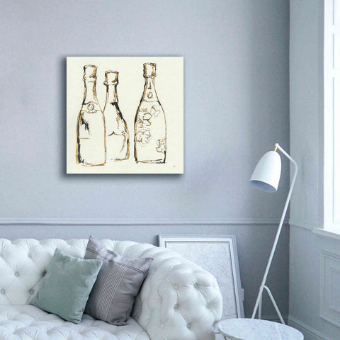 Image of 'Champagne Is Grand IV' by Chris Paschke, Giclee Canvas Wall Art,37 x 37