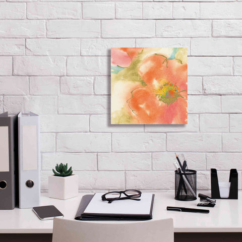 Image of 'Coral Poppy I' by Chris Paschke, Giclee Canvas Wall Art,12 x 12
