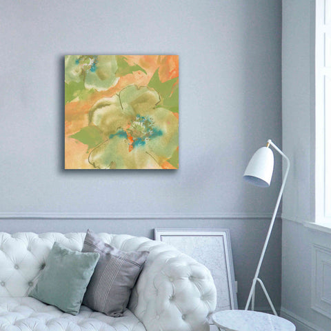 Image of 'Olive Poppy II' by Chris Paschke, Giclee Canvas Wall Art,37 x 37