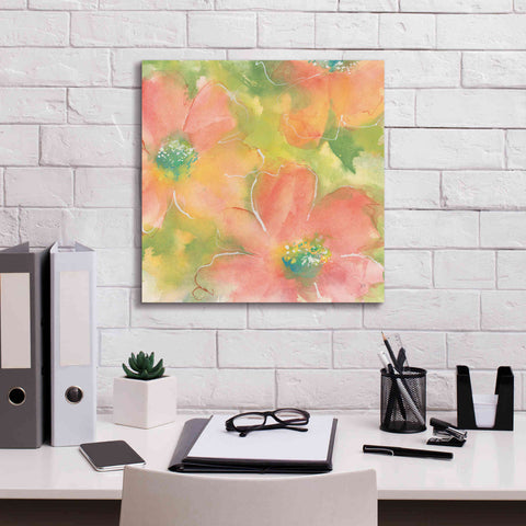 Image of 'Summer Cosmos I' by Chris Paschke, Giclee Canvas Wall Art,18 x 18