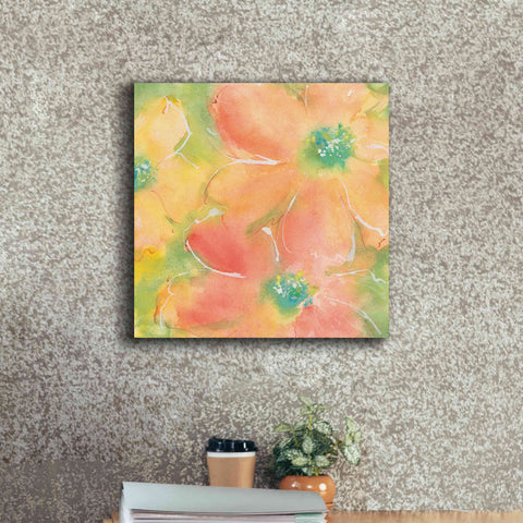 Image of 'Summer Cosmos II' by Chris Paschke, Giclee Canvas Wall Art,18 x 18