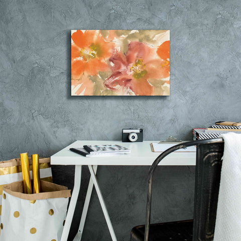 Image of 'Tribal Lilies II' by Chris Paschke, Giclee Canvas Wall Art,18 x 12