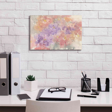 Image of 'Intimate Freesia' by Chris Paschke, Giclee Canvas Wall Art,18 x 12