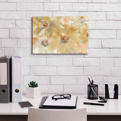 Image of 'Neutral Blooms' by Chris Paschke, Giclee Canvas Wall Art,18 x 12