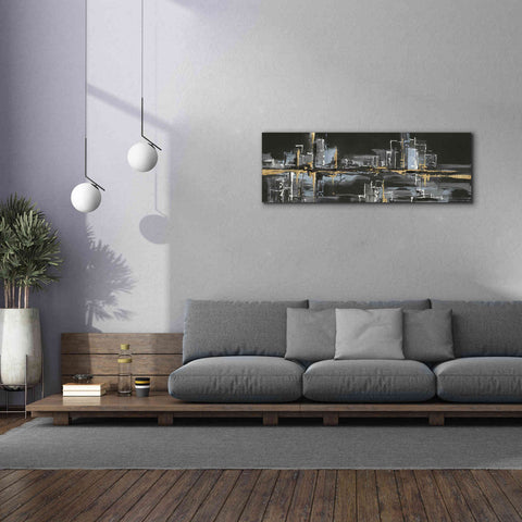 Image of 'Urban Gold II' by Chris Paschke, Giclee Canvas Wall Art,60 x 20