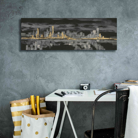 Image of 'Urban Gold IV' by Chris Paschke, Giclee Canvas Wall Art,36 x 12