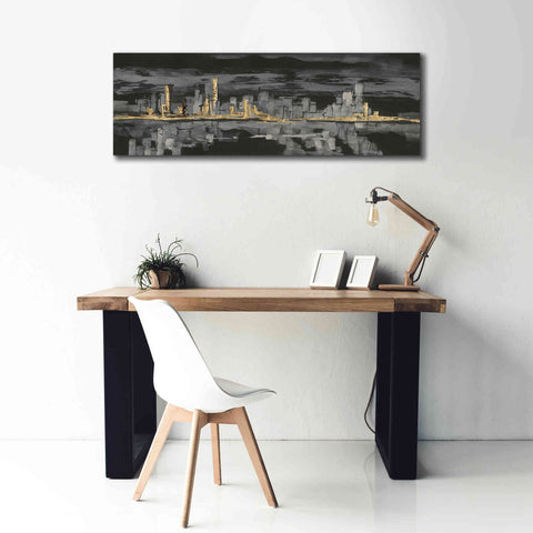 Image of 'Urban Gold IV' by Chris Paschke, Giclee Canvas Wall Art,60 x 20