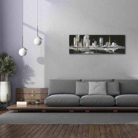 Image of 'Urban Gold V' by Chris Paschke, Giclee Canvas Wall Art,60 x 20