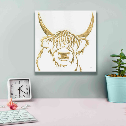 Image of 'Gilded Highlander I' by Chris Paschke, Giclee Canvas Wall Art,12 x 12