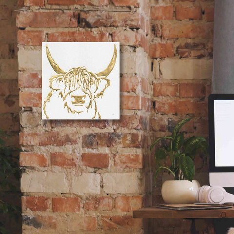 Image of 'Gilded Highlander I' by Chris Paschke, Giclee Canvas Wall Art,12 x 12