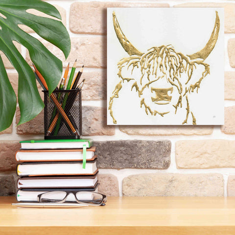 Image of 'Gilded Highlander I' by Chris Paschke, Giclee Canvas Wall Art,12 x 12