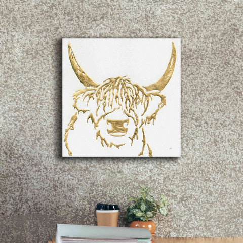 Image of 'Gilded Highlander I' by Chris Paschke, Giclee Canvas Wall Art,18 x 18