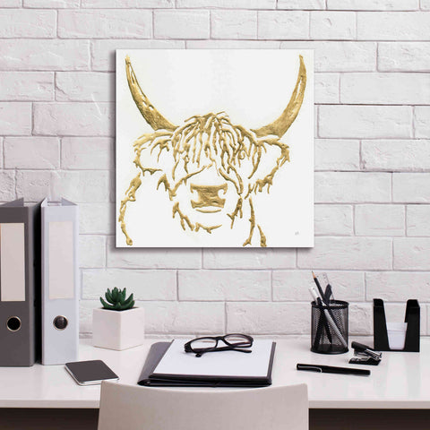 Image of 'Gilded Highlander I' by Chris Paschke, Giclee Canvas Wall Art,18 x 18