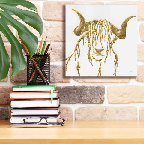 Image of 'Gilded Highlander II' by Chris Paschke, Giclee Canvas Wall Art,12 x 12