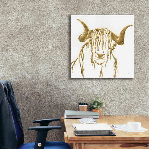 Image of 'Gilded Highlander II' by Chris Paschke, Giclee Canvas Wall Art,26 x 26