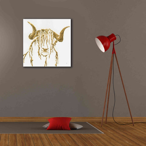 Image of 'Gilded Highlander II' by Chris Paschke, Giclee Canvas Wall Art,26 x 26