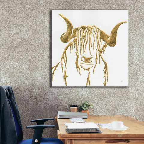 Image of 'Gilded Highlander II' by Chris Paschke, Giclee Canvas Wall Art,37 x 37