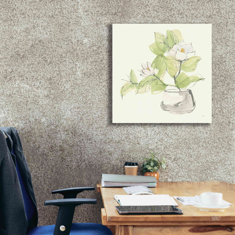 Image of 'Plant Magnolia I' by Chris Paschke, Giclee Canvas Wall Art,26 x 26