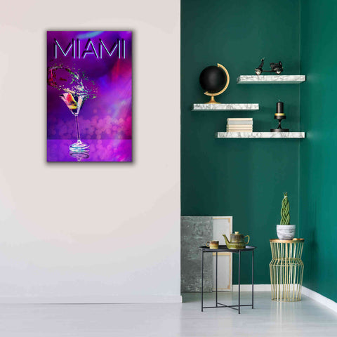 Image of 'Miami Party Night' by Andrea Haase, Giclee Canvas Wall Art,26 x 40
