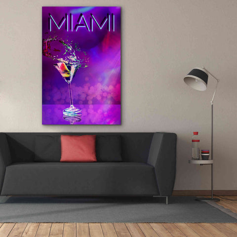 Image of 'Miami Party Night' by Andrea Haase, Giclee Canvas Wall Art,40 x 60