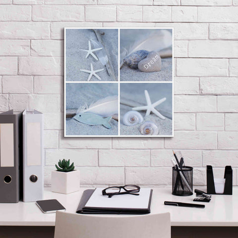 Image of 'Summer Beach Still Life Collage II' by Andrea Haase, Giclee Canvas Wall Art,18 x 18