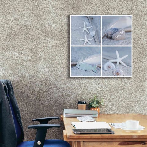 Image of 'Summer Beach Still Life Collage II' by Andrea Haase, Giclee Canvas Wall Art,26 x 26