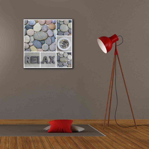 Image of 'Zen Pebble Relax Collage' by Andrea Haase, Giclee Canvas Wall Art,26 x 26
