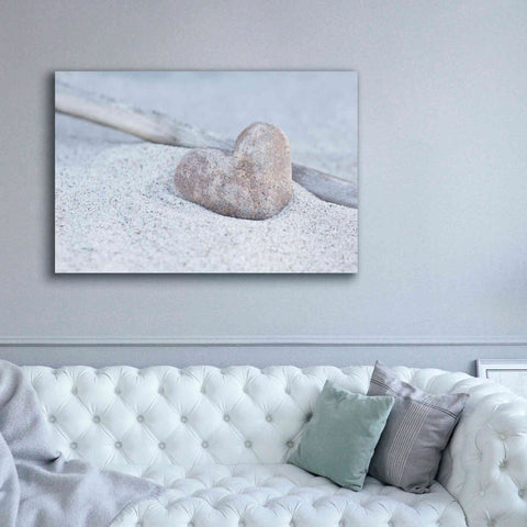 Image of 'Stone Heart Beach Still' by Andrea Haase, Giclee Canvas Wall Art,60 x 40