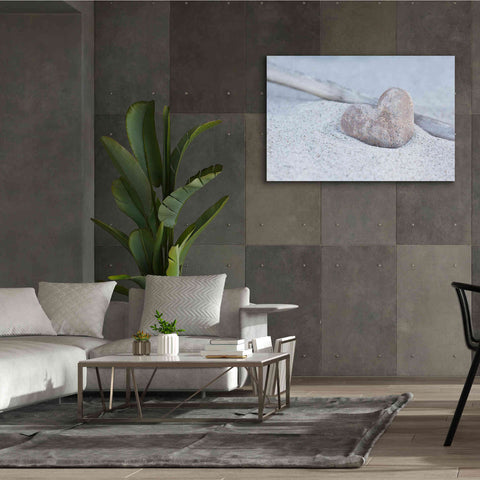 Image of 'Stone Heart Beach Still' by Andrea Haase, Giclee Canvas Wall Art,60 x 40