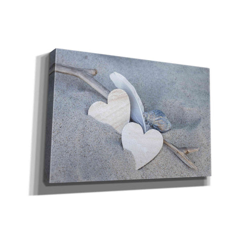 Image of 'Heart And Feather Beach Still' by Andrea Haase, Giclee Canvas Wall Art