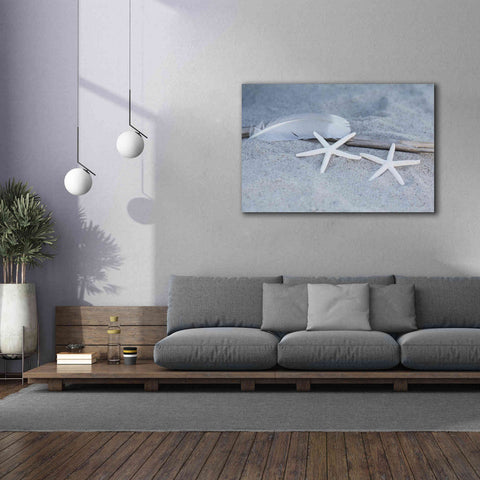 Image of 'Starfish Feather Beach Still' by Andrea Haase, Giclee Canvas Wall Art,60 x 40