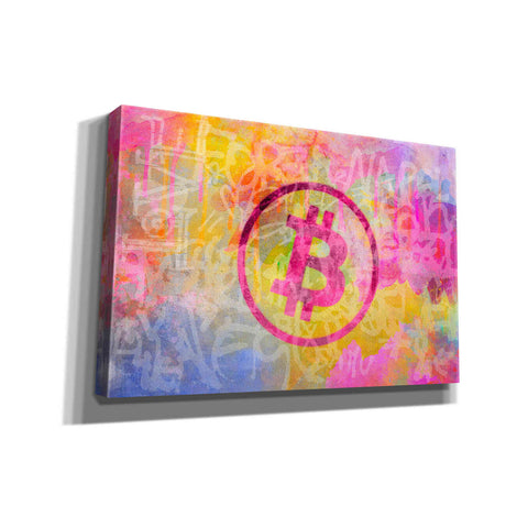 Image of 'Street Art Bitcoin' by Andrea Haase, Giclee Canvas Wall Art