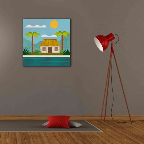 Image of 'Tropical Island Hideaway' by Andrea Haase, Giclee Canvas Wall Art,26 x 26