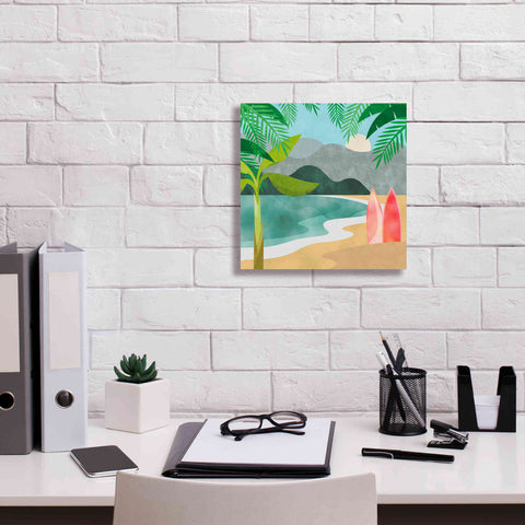 Image of 'Secret Surf Spot' by Andrea Haase, Giclee Canvas Wall Art,12 x 12