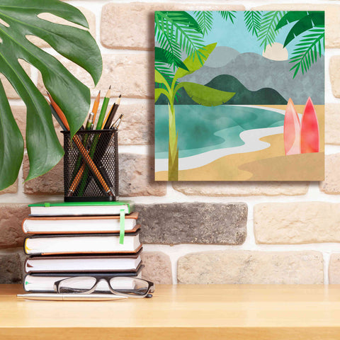 Image of 'Secret Surf Spot' by Andrea Haase, Giclee Canvas Wall Art,12 x 12