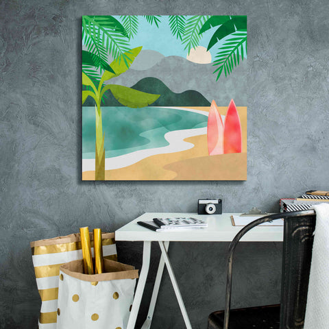 Image of 'Secret Surf Spot' by Andrea Haase, Giclee Canvas Wall Art,26 x 26