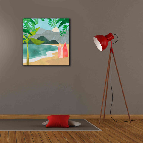 Image of 'Secret Surf Spot' by Andrea Haase, Giclee Canvas Wall Art,26 x 26