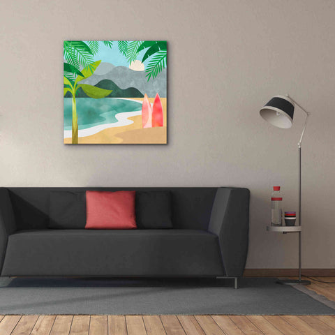 Image of 'Secret Surf Spot' by Andrea Haase, Giclee Canvas Wall Art,37 x 37
