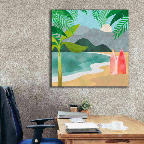 Image of 'Secret Surf Spot' by Andrea Haase, Giclee Canvas Wall Art,37 x 37