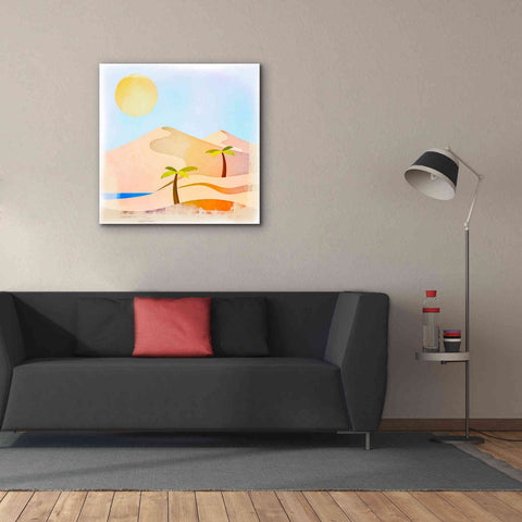 Image of 'Oasis Sunset' by Andrea Haase, Giclee Canvas Wall Art,37 x 37